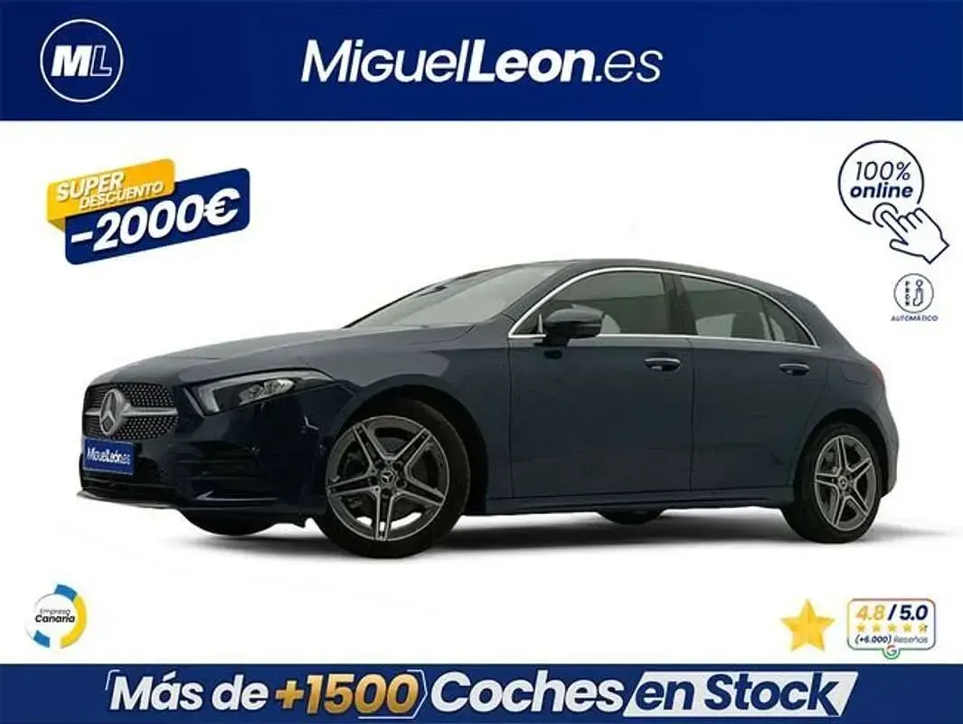 Usado Mercedes A250 218 CV (160 kW) 2021 Azul Berlina