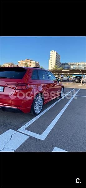 Usado Audi A3 S-Line 110 CV (80 kW) 2017 Rojo Berlina