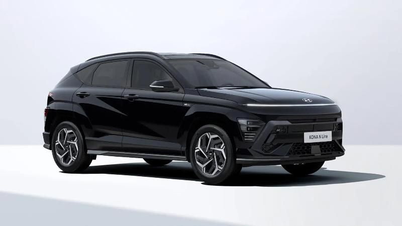 Usado Hyundai Kona N Line 129 CV (94 kW) 2025 Negro SUV