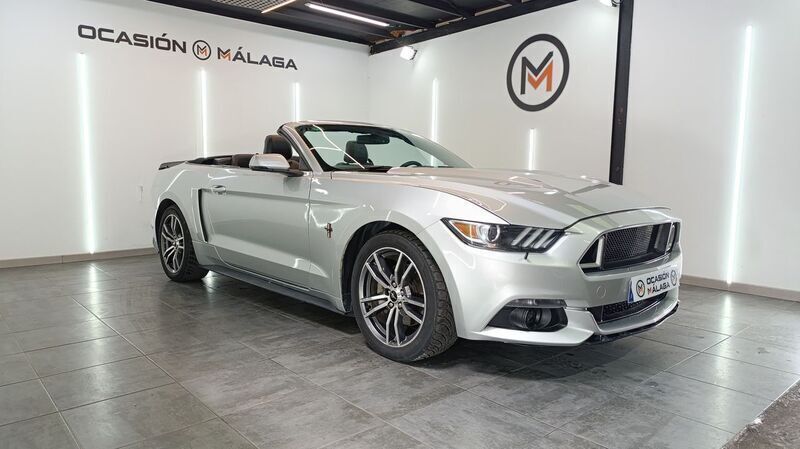 Gris Usado 2015 Ford Mustang Convertible Descapotable | 32.900 € (Caro) - Imagen 1/4