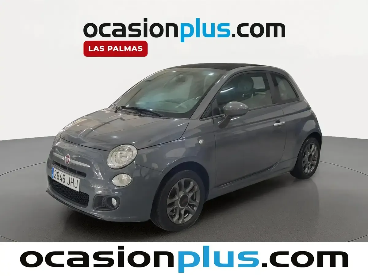 Usado Fiat 500 S 69 CV (50 kW) 2015 Gris Descapotable
