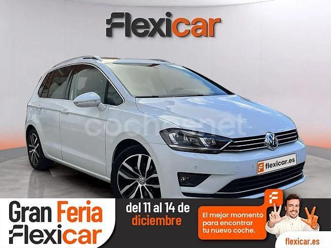 Blanco Usado 2018 VW Golf Sportsvan Sportline Monovolumen | 16.780 € (Precio justo) - Imagen 1/4