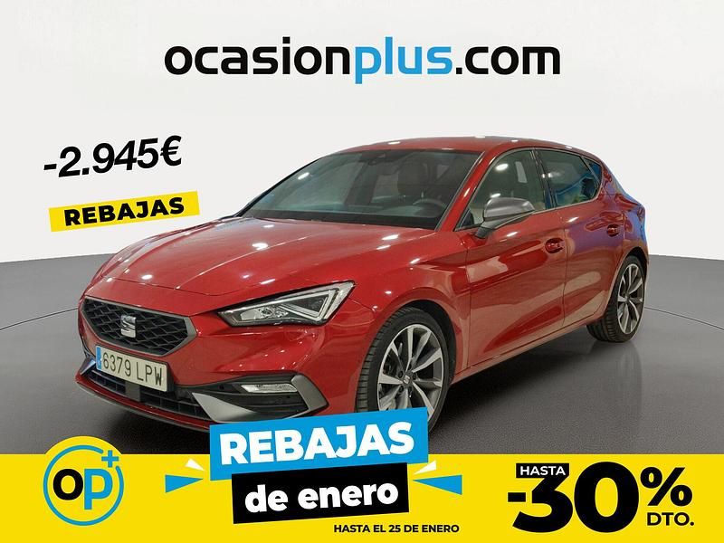 Rojo Usado 2021 Seat Leon FR | 17.550 € (Precio justo) - Imagen 1/4