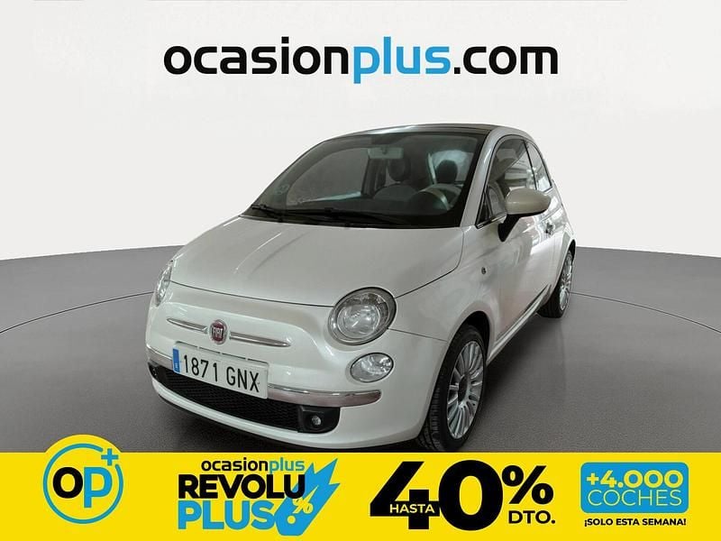 Usado Fiat 500 Lounge 75 CV (55 kW) 2009 Blanco Descapotable