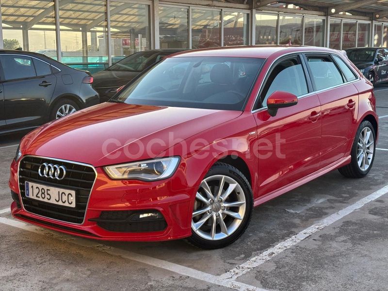 Rojo Usado 2016 Audi A3 Sportback S-Line Berlina | 15.990 € (Super precio) - Imagen 1/4