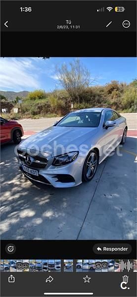 Usado Mercedes E220 194 CV (142 kW) 2017 Gris / plata Coupe