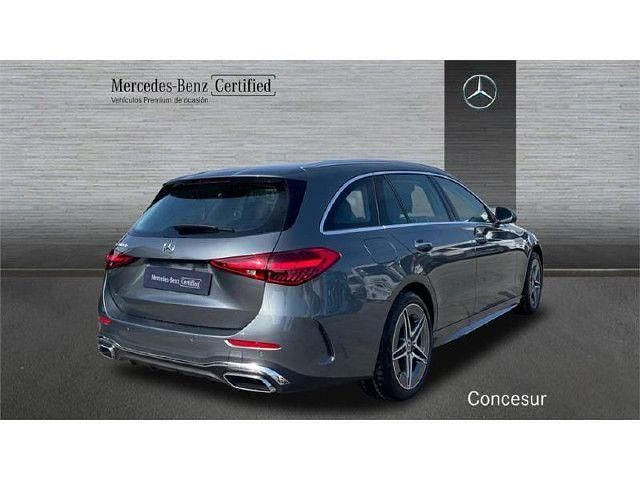 Usado Mercedes C300e AMG line 313 CV (230 kW) 2024 Gris selenita Familiar
