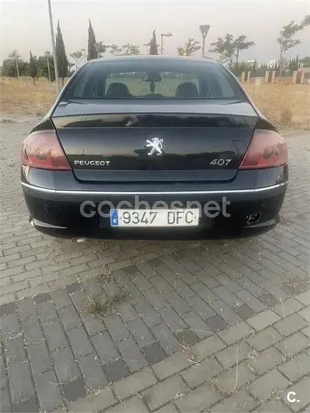 Usado Peugeot 407 136 CV (100 kW) 2005 Negro Berlina