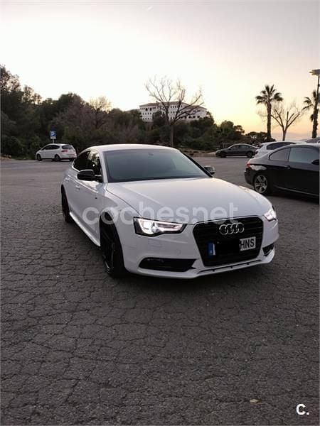 Usado Audi A5 Sportback S-Line 177 CV (130 kW) 2014 Blanco Utilitario
