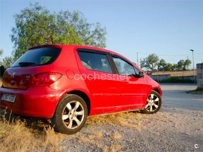 Usado Peugeot 307 90 CV (66 kW) 2006 Rojo Berlina