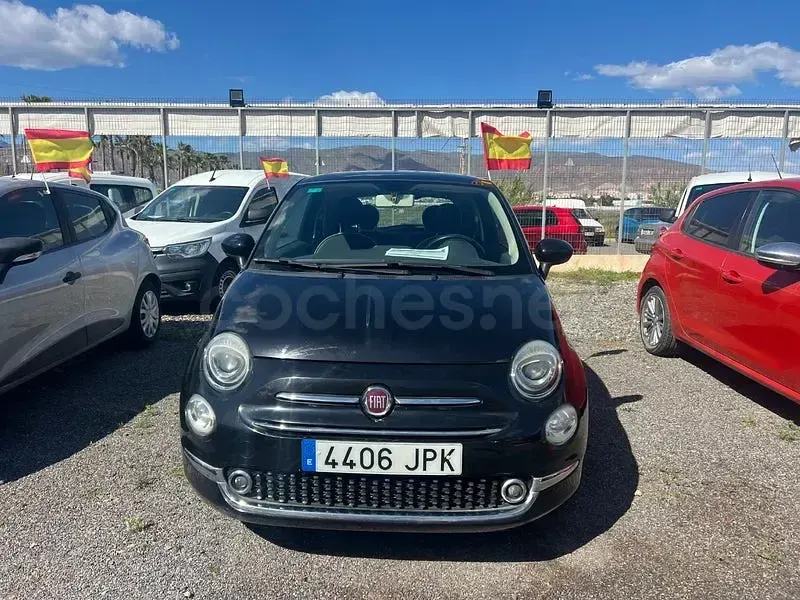 Usado Fiat 500 Lounge 69 CV (50 kW) 2016 Negro Berlina
