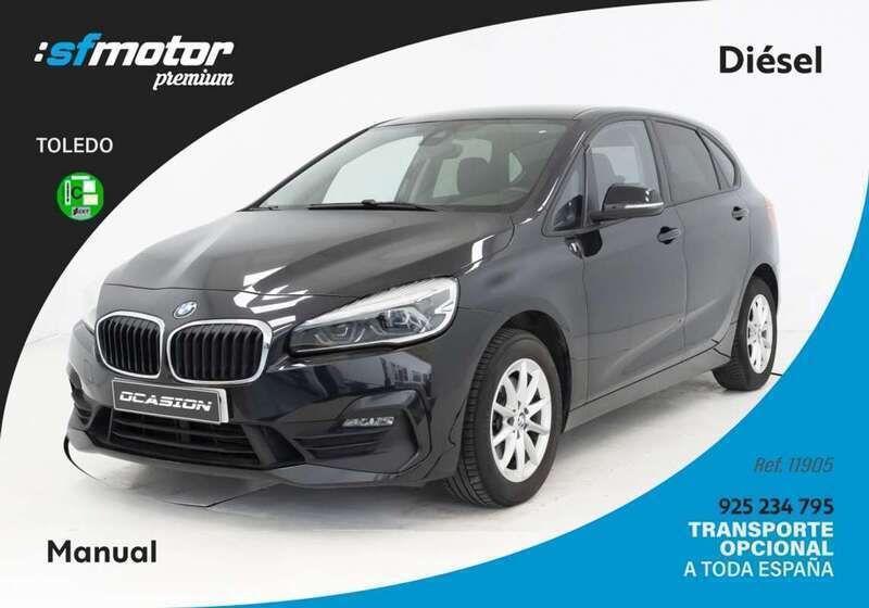 Negro Usado 2021 BMW 218 Active Tourer Monovolumen | 16.900 € (Precio justo) - Imagen 1/4