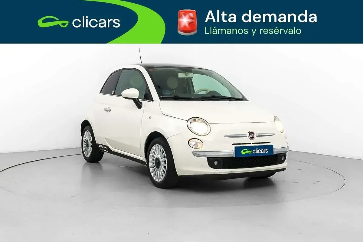 Usado Fiat 500 Lounge 69 CV (50 kW) 2014 Blanco Utilitario