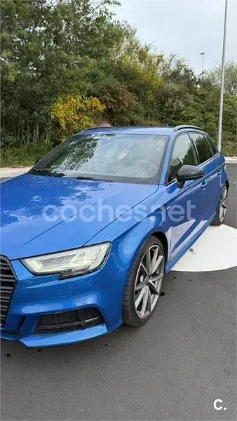 Usado Audi A3 S-Line 190 CV (139 kW) 2018 Azul Berlina