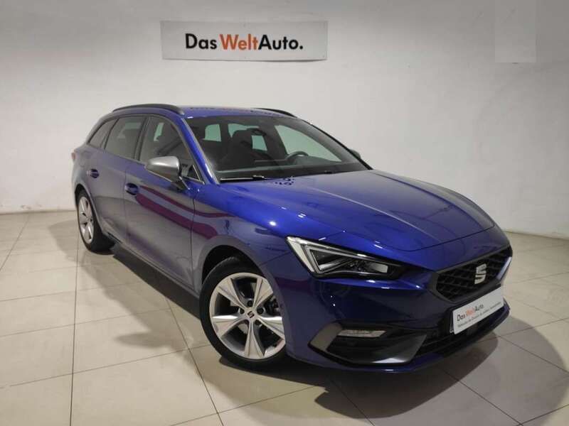 Azul Usado 2021 Seat Leon ST FR Familiar | 19.900 € (Precio justo) - Imagen 1/4
