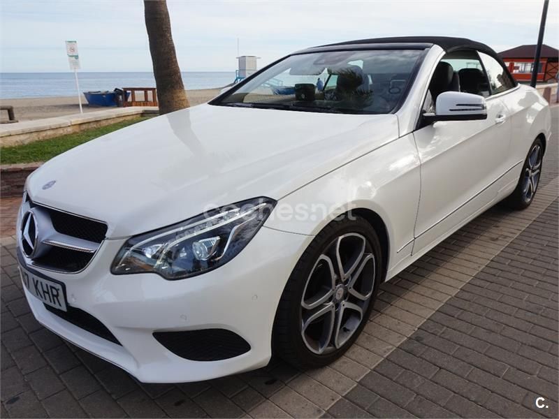Blanco Usado 2014 Mercedes E200 Descapotable | 24.999 € (Un poco caro) - Imagen 1/4
