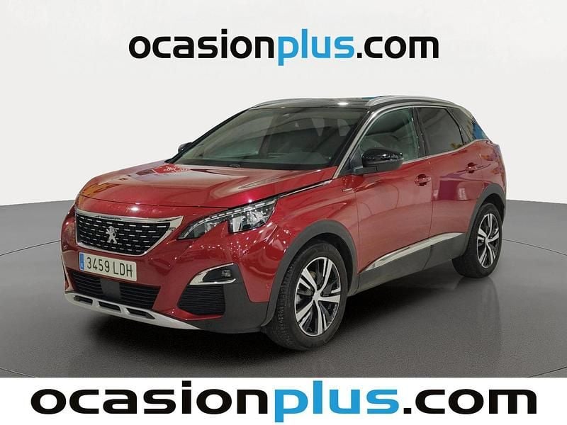 Rojo Usado 2019 Peugeot 3008 GT-line SUV | 15.173 € (Precio justo) - Imagen 1/4