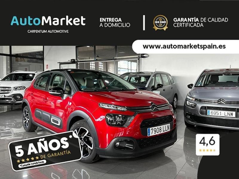 Rojo Usado 2020 Citroën C3 PureTech Utilitario | 9900 € (Precio justo) - Imagen 1/4
