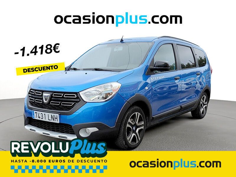 Azul Usado 2021 Dacia Lodgy Monovolumen | 15.600 € - Imagen 1/4