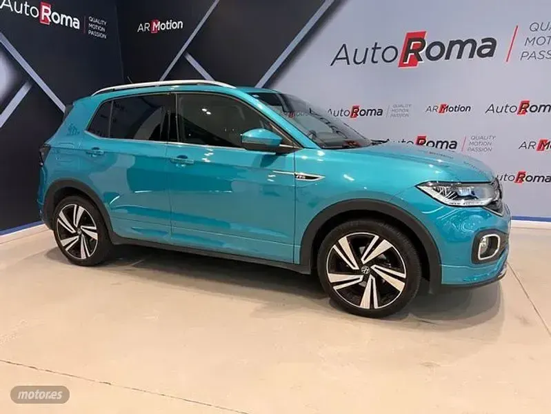 Usado VW T-Cross R-line 110 CV (80 kW) 2022 Azul SUV