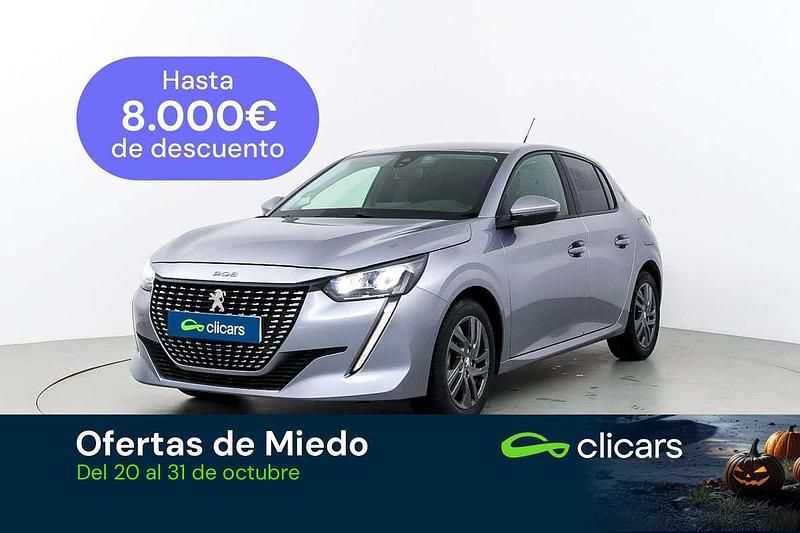 Plateado Usado 2021 Peugeot 208 Active Utilitario | 10.890 € (Precio justo) - Imagen 1/4