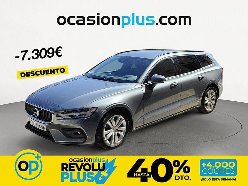Usado Volvo V60 Momentum 190 CV (139 kW) 2019 Gris Familiar