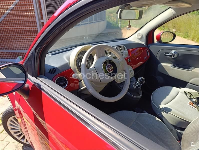 Usado Fiat 500 Lounge 69 CV (50 kW) 2011 Rojo Berlina