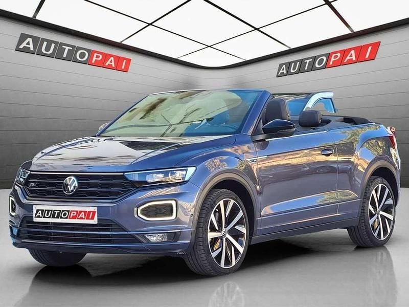 Gris Usado 2022 VW T-Roc Cabriolet R-line Descapotable | 28.900 € (Precio justo) - Imagen 1/4