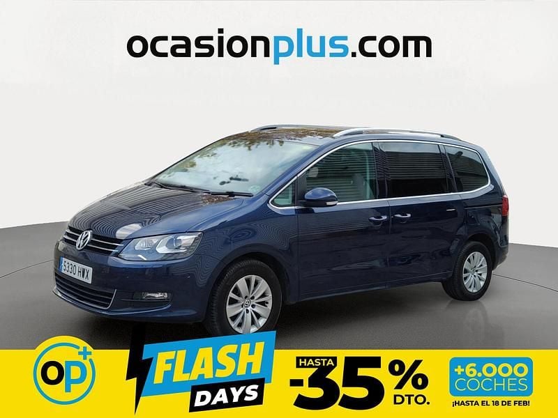 Usado VW Sharan Advance 140 CV (102 kW) 2014 Azul Monovolumen
