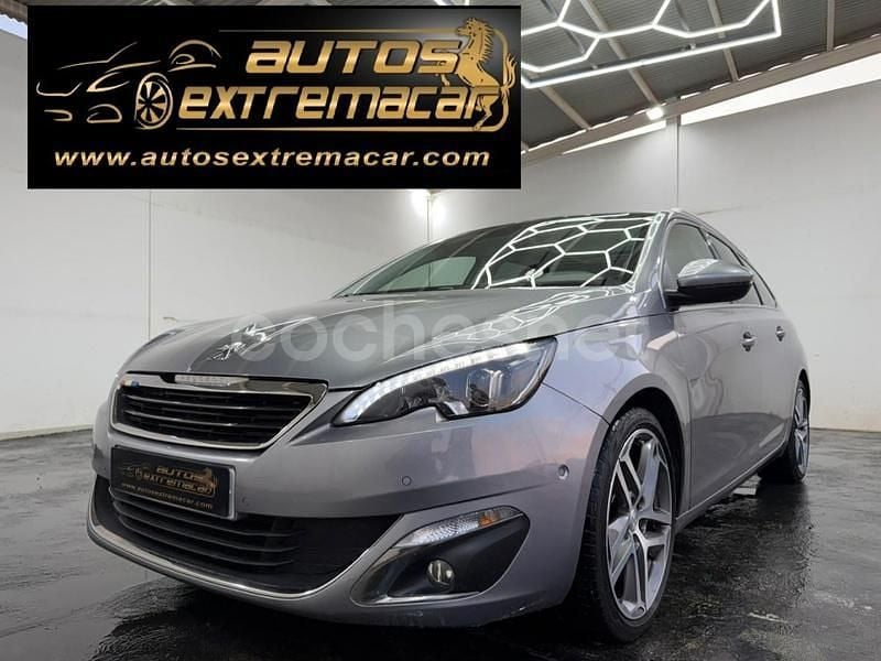 Gris / plata Usado 2014 Peugeot 308 SW Allure Familiar | 7699 € (Buen precio) - Imagen 1/4