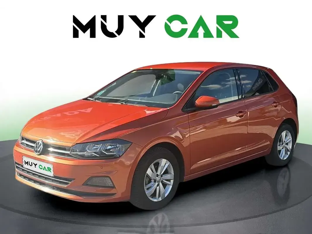 Usado VW Polo Advance 95 CV (69 kW) 2018 Naranja Utilitario