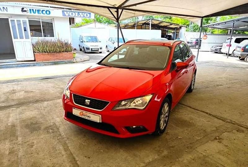 Brugt Seat Leon ST Reference 105 HK (77 kW) 2014 Rød Stationcar