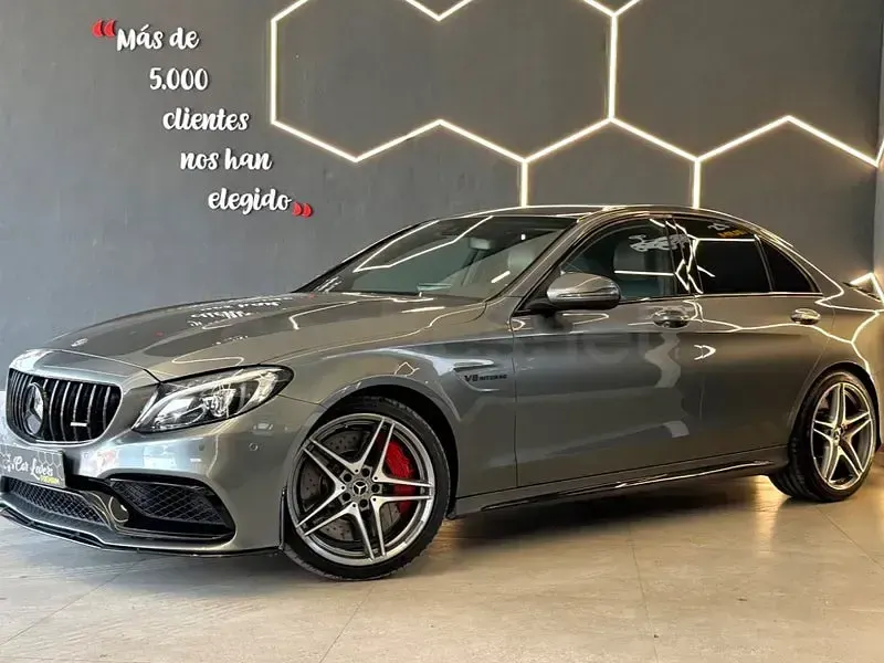 Usado Mercedes C63S AMG 510 CV (375 kW) 2017 Gris / plata Berlina