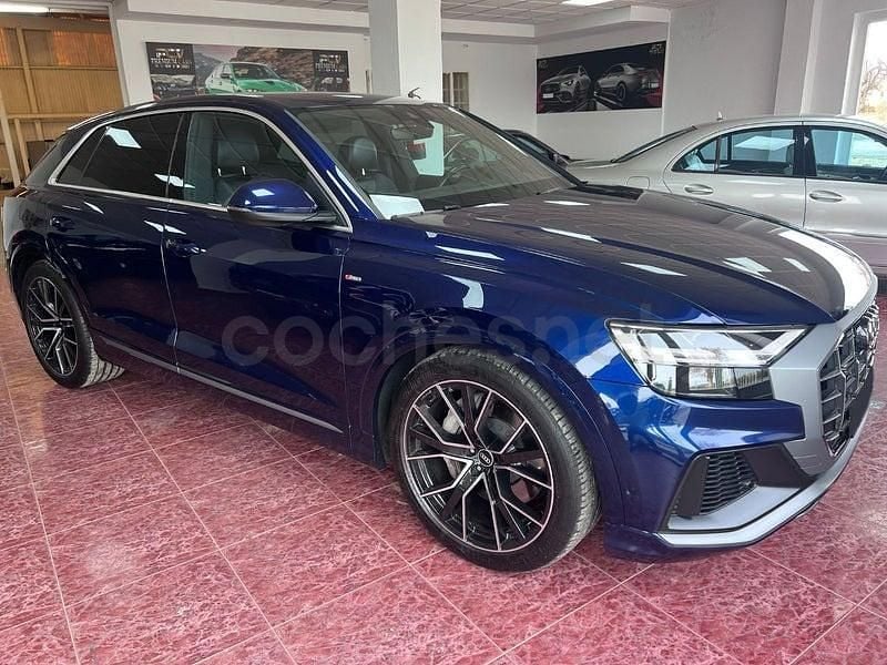 Usado Audi Q8 S-Line 381 CV (280 kW) 2021 Azul SUV