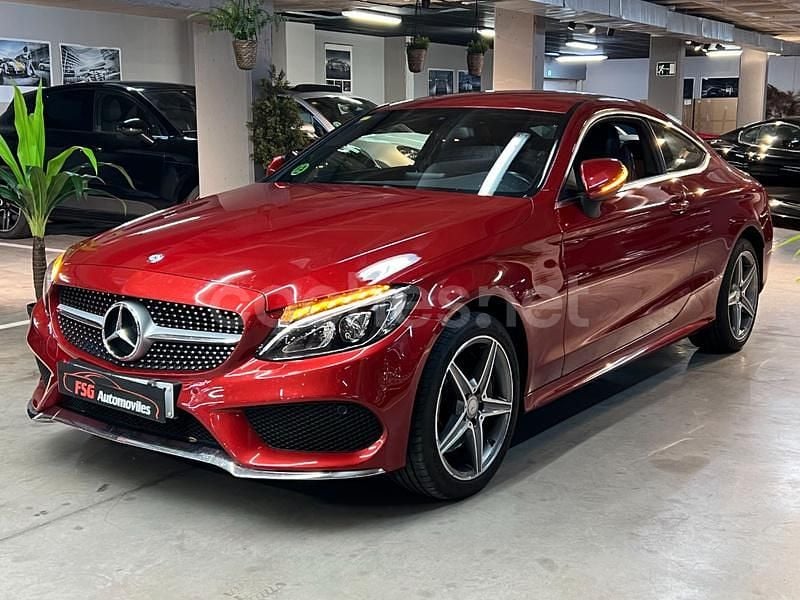Granate Usado 2016 Mercedes C300 AMG line Coupe | 23.990 € (Buen precio) - Imagen 1/4