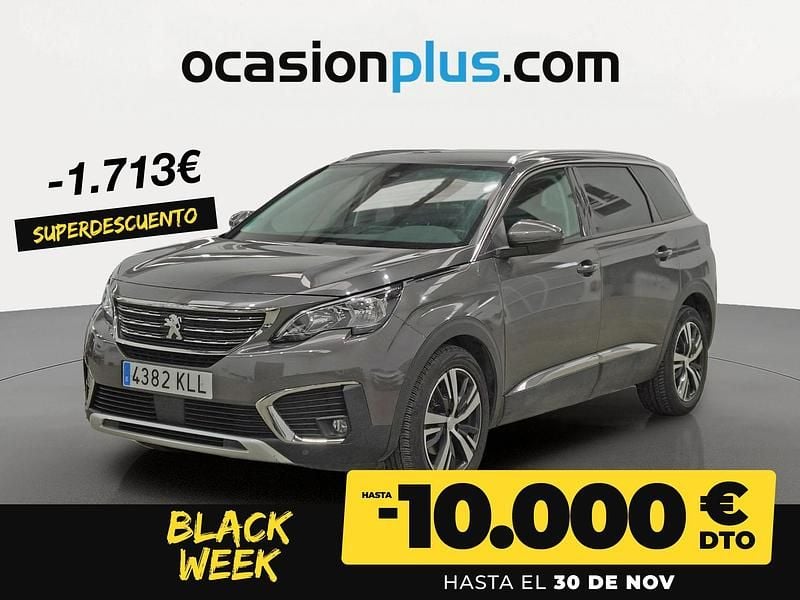 Gris Usado 2018 Peugeot 5008 Allure Monovolumen | 18.850 € (Precio justo) - Imagen 1/4