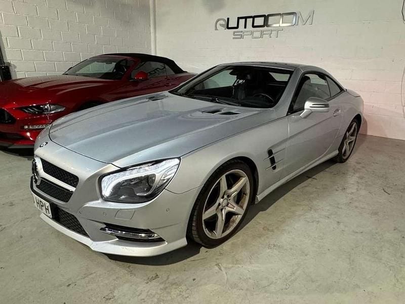 Usado Mercedes SL350 AMG 306 CV (225 kW) 2013 Plateado Coupe