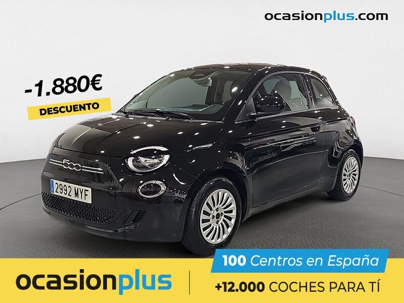 Negro Usado 2022 Fiat 500e Icon Utilitario | 14.400 € (Precio justo) - Imagen 1/4
