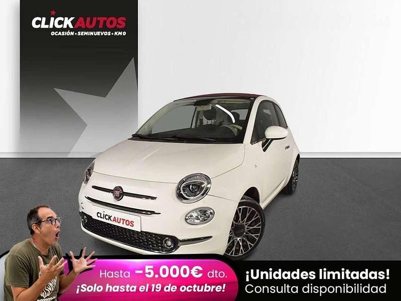 Blanco Usado 2023 Fiat 500 Descapotable | 13.000 € (Precio justo) - Imagen 1/4