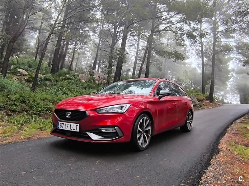 Brugt Seat Leon FR 150 HK (110 kW) 2021 Rød Stationcar