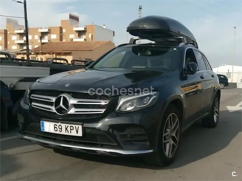 Usado Mercedes GLC220 170 CV (125 kW) 2018 Negro SUV