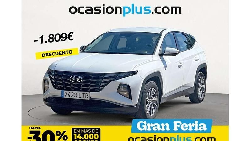Blanco Usado 2021 Hyundai Tucson SUV | 18.091 € (Precio justo) - Imagen 1/4