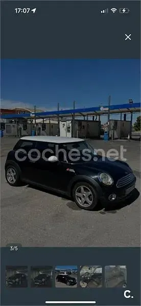 Usado Mini Cooper 120 CV (88 kW) 2007 Negro Utilitario