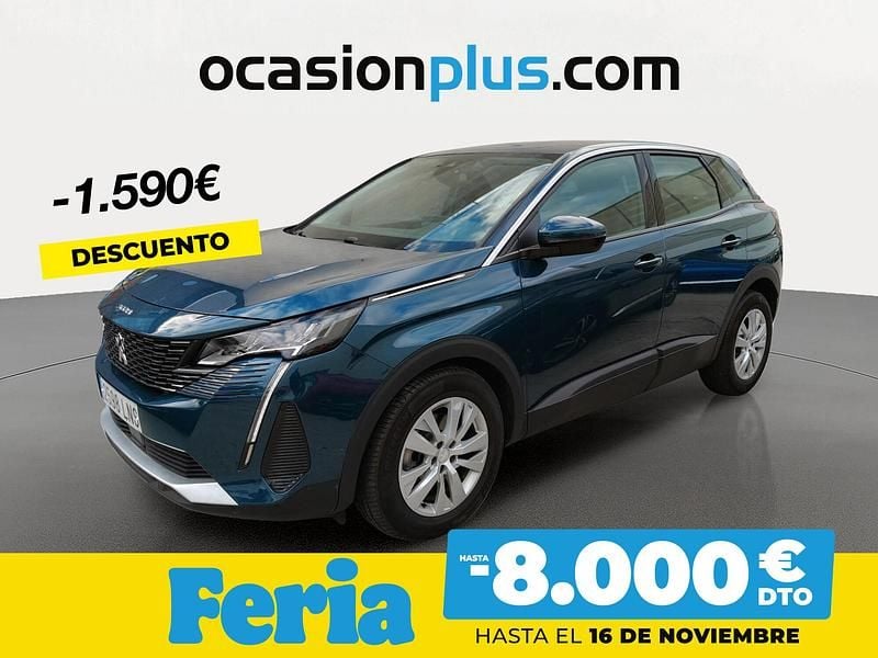 Azul Usado 2021 Peugeot 3008 Active SUV | 17.290 € (Precio justo) - Imagen 1/4