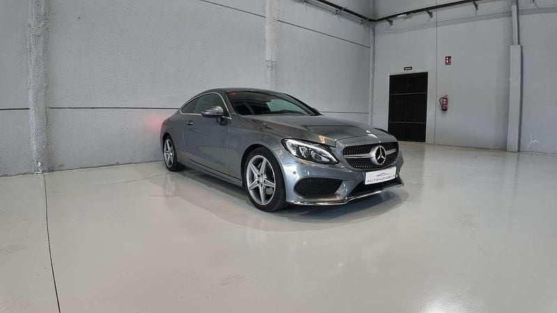 Gris Usado 2016 Mercedes C220 AMG line Coupe | 24.499 € (Precio justo) - Imagen 1/4