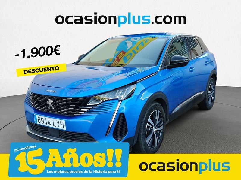 Azul Usado 2022 Peugeot 3008 Allure SUV | 20.590 € (Precio justo) - Imagen 1/4