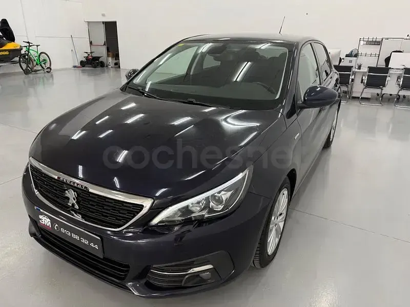 Usado Peugeot 308 Style 130 CV (95 kW) 2018 Azul Berlina