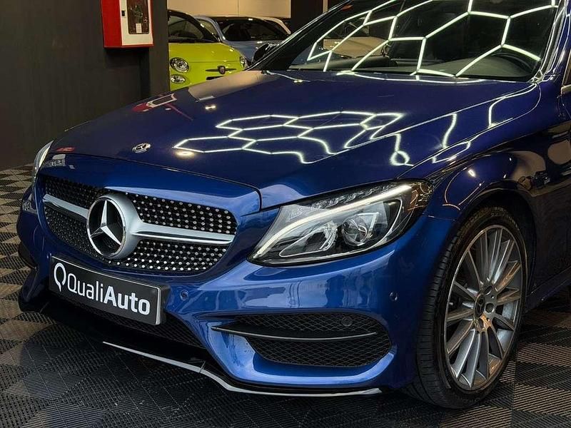 Usado Mercedes C200 184 CV (135 kW) 2018 Azul Coupe