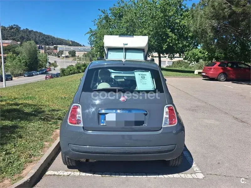 Usado Fiat 500 Lounge 69 CV (50 kW) 2013 Negro Berlina