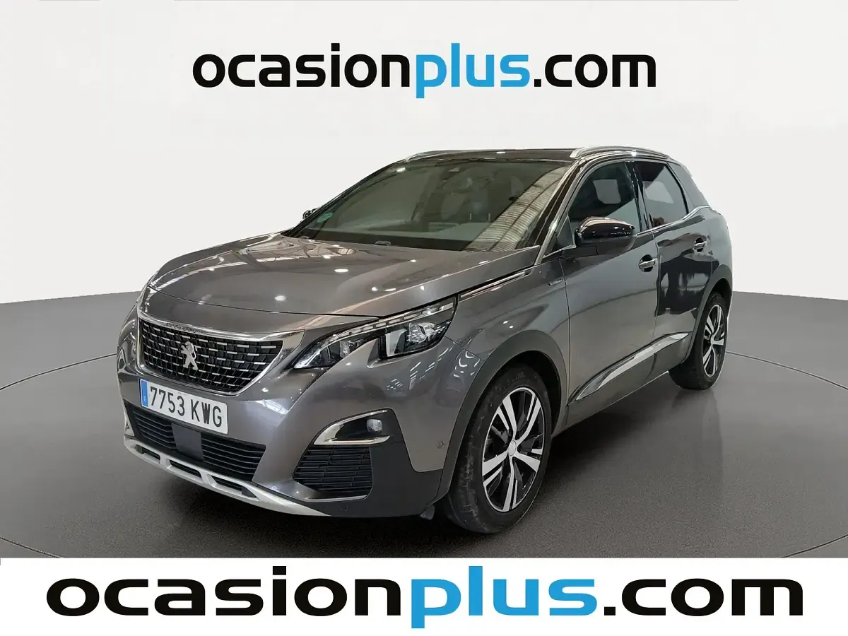 Usado Peugeot 3008 GT-line 130 CV (95 kW) 2019 Gris SUV